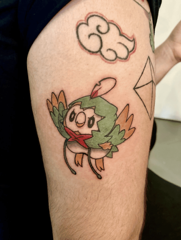 Rowlet Hoodie Alola Pokémon Tattoo