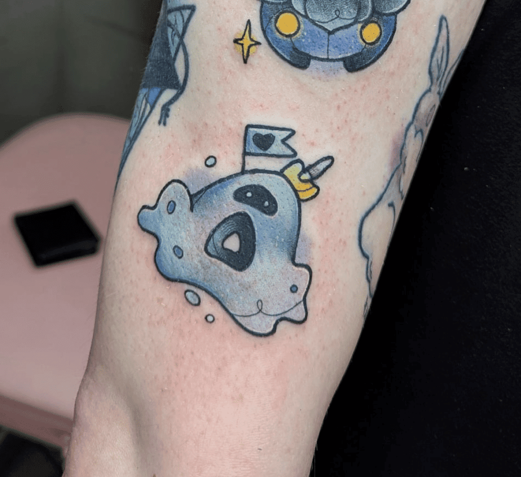 Sandygast Shiny Alola Pokémon Tattoo