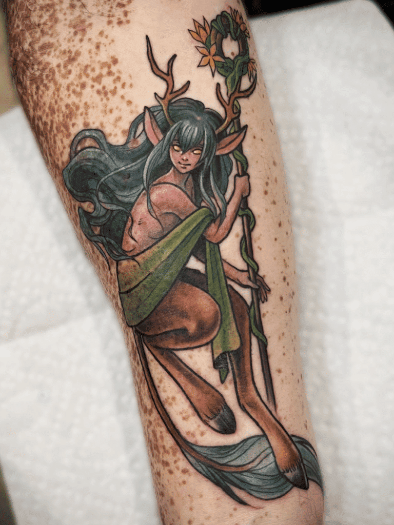 Satyrs Greek Mythology Tattoo