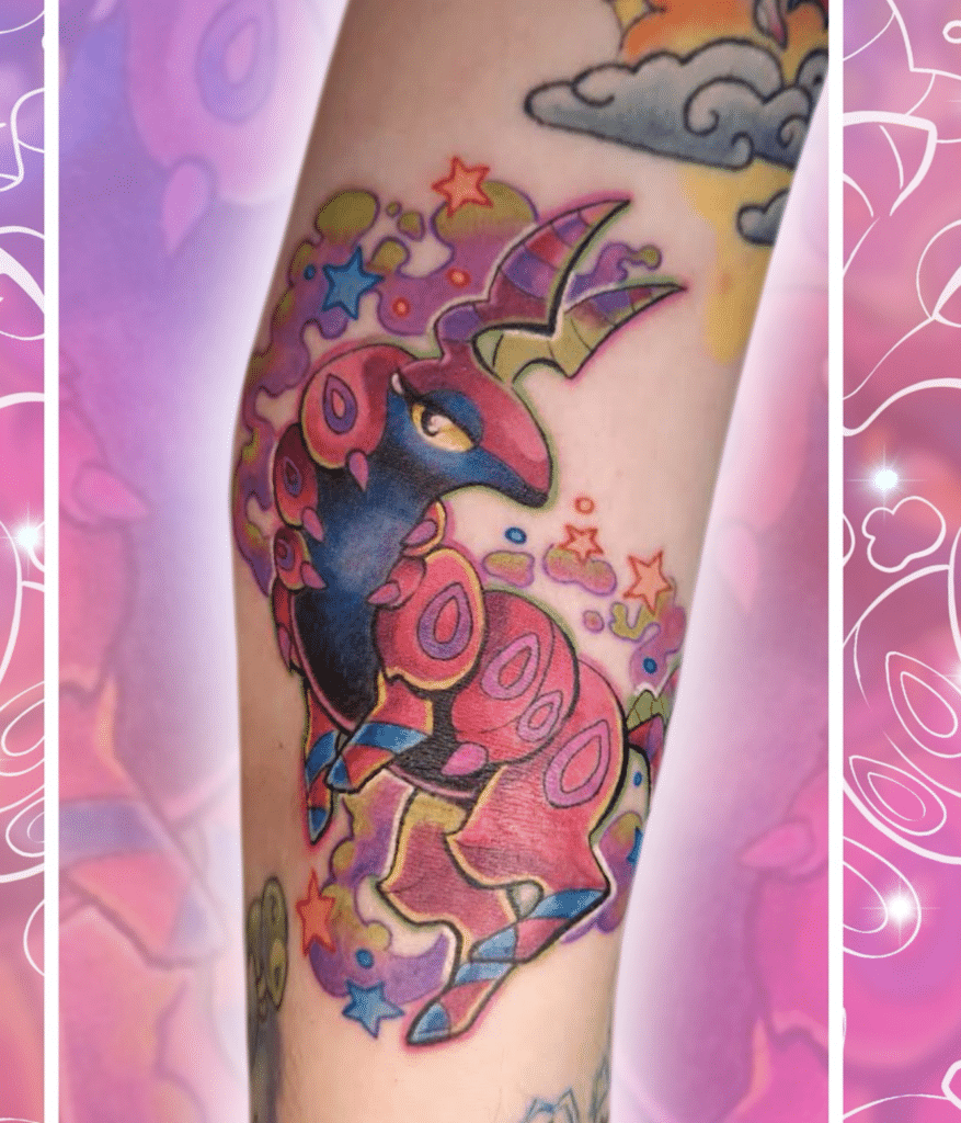 Scoilpede Cute Sinnoh Pokémon Tattoo