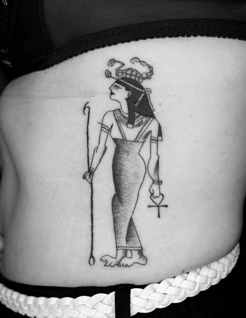 Serket Glyph Egyptian Mythology Tattoo