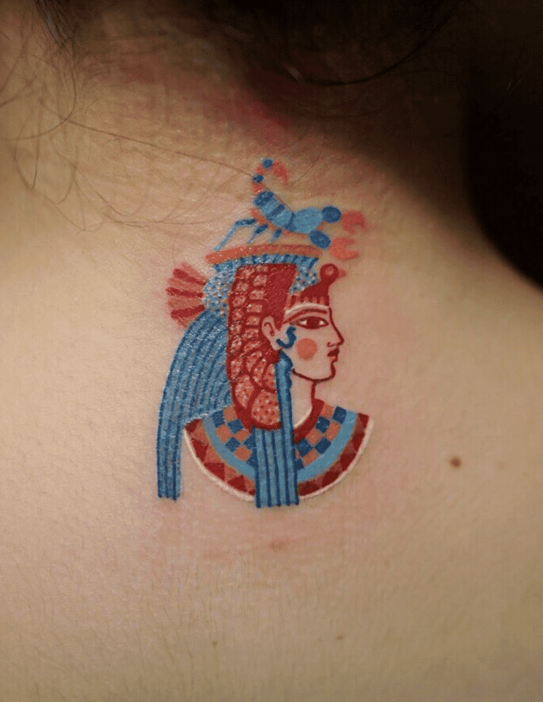 Serket Head Egyptian Mythology Tattoo
