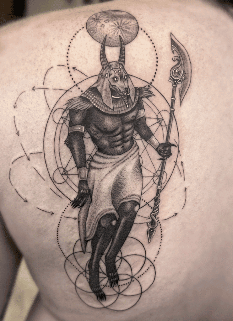 Set Egyptian Mythology Tattoo