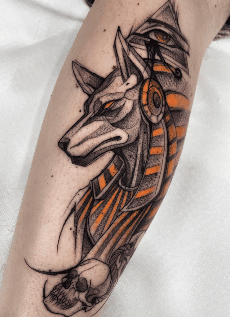 Set Egyptian Skull Mythology Tattoo