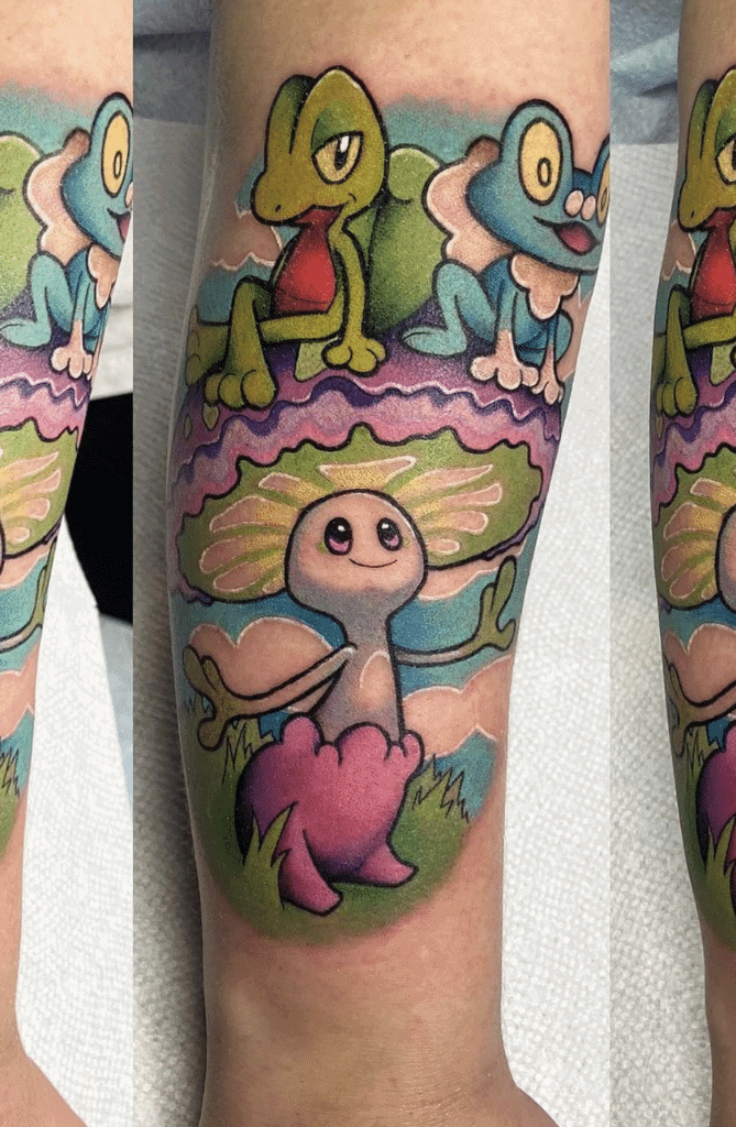Shiinotic Cute Alola Pokémon Tattoo
