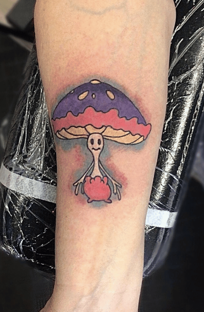 Shiinotic Small Alola Pokémon Tattoo