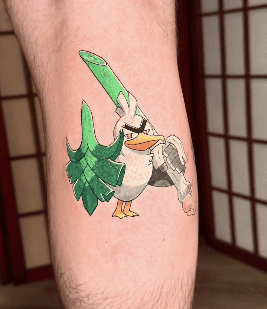 Sirfetch’d Galar Pokémon Tattoo
