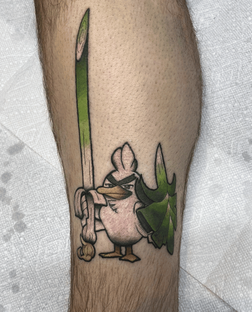 Sirfetch’d Sword Galar Pokémon Tattoo