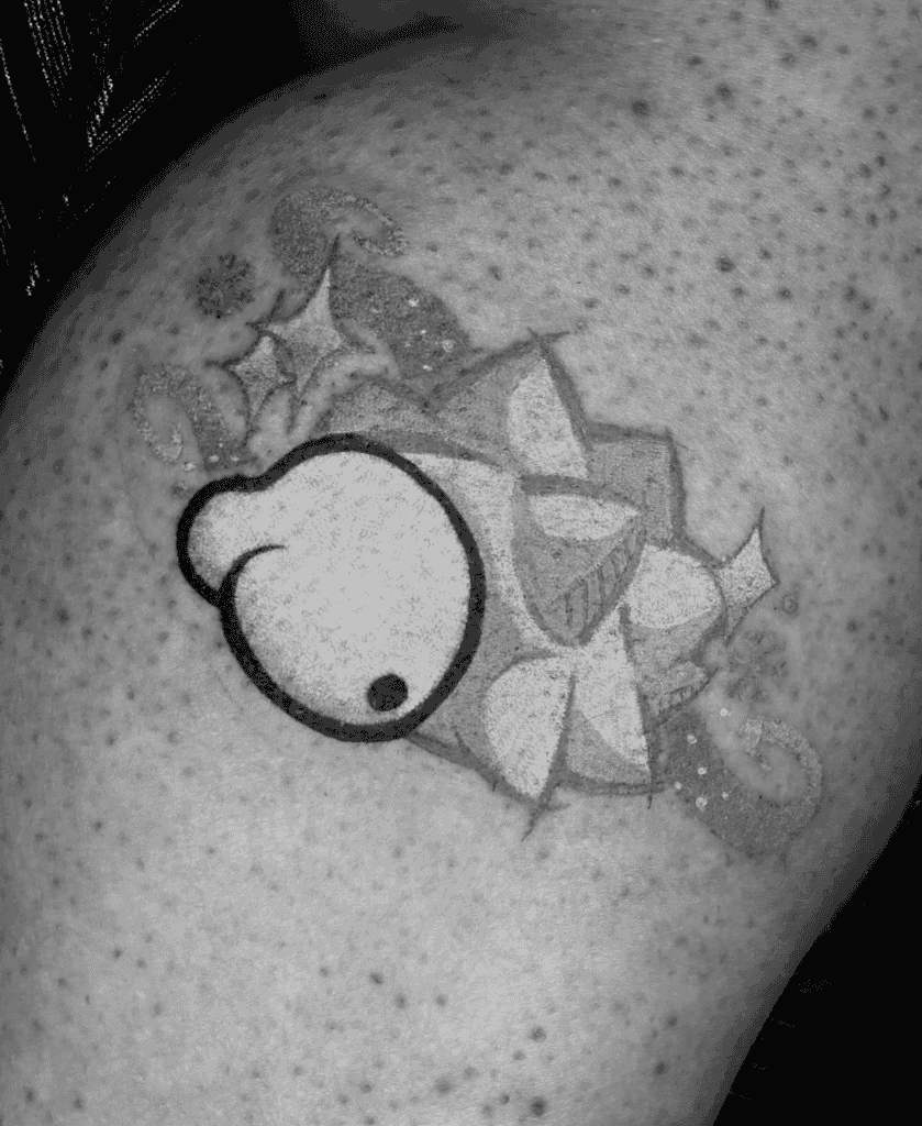 Snom Grey Galar Pokémon Tattoo