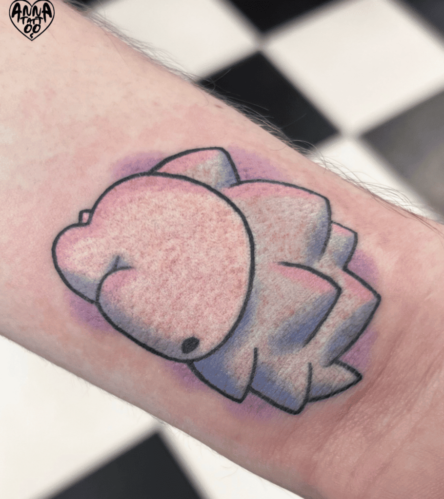 Snom alt Galar Pokémon Tattoo