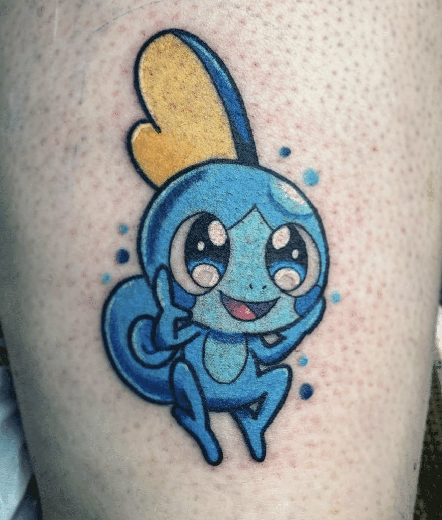 Sobble Cute Galar Pokémon Tattoo