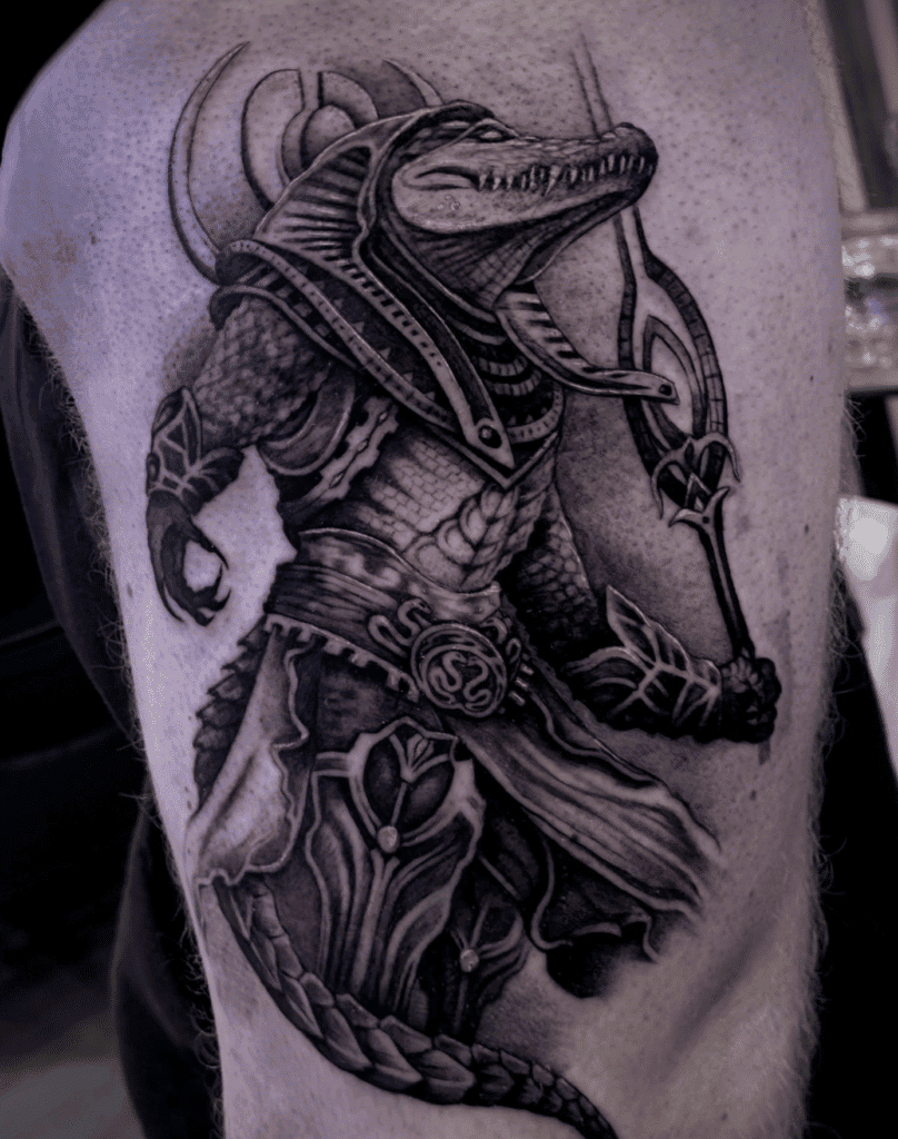 Sobek Egyptian Mythology Tattoo