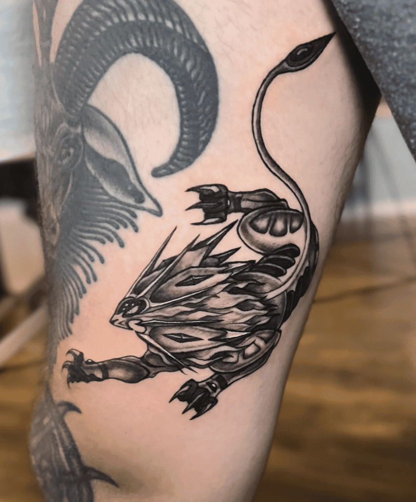 Solgaleo Alt Alola Pokémon Tattoo