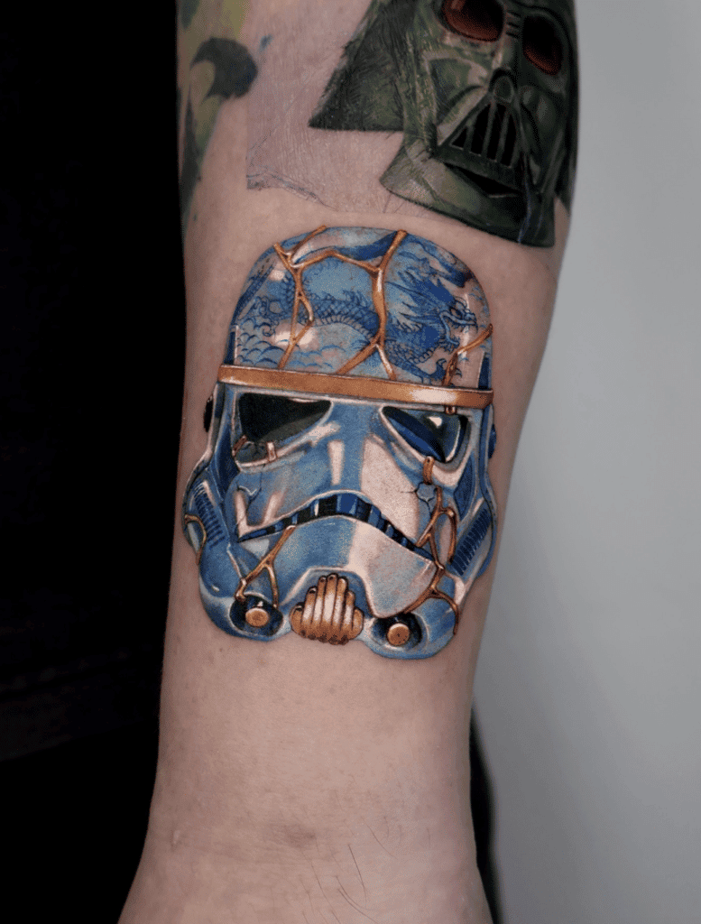 Stormtrooper Porcelain Star Wars Tattoo