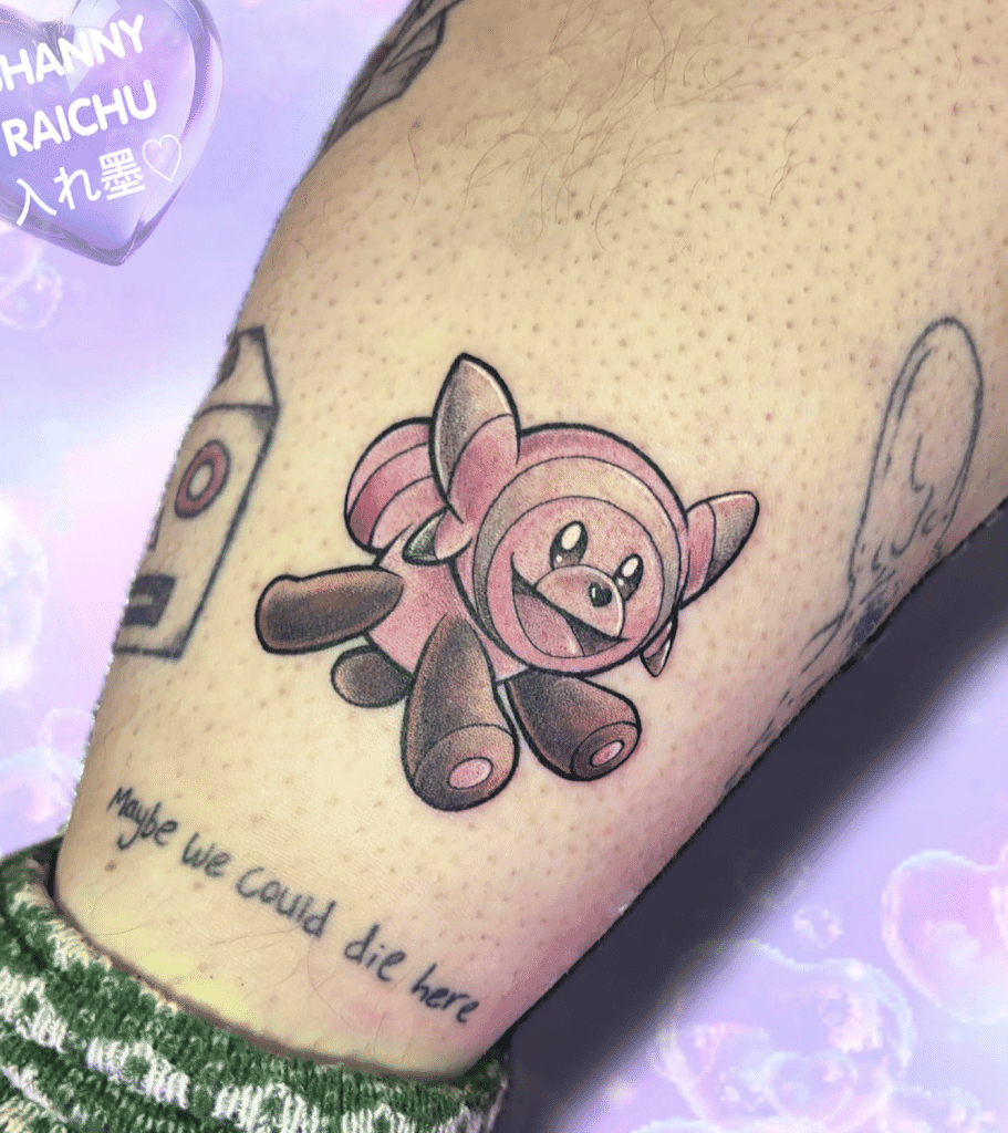 Stufful Run Alola Pokémon Tattoo
