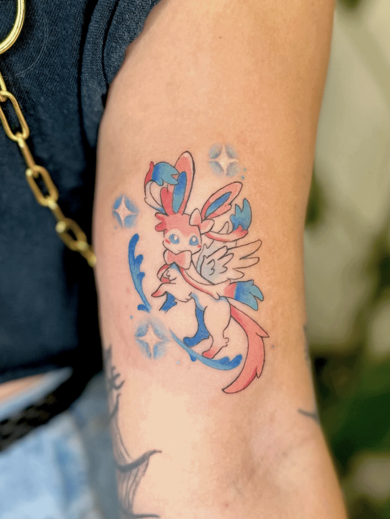 Sylveon Fairy Kalos Pokémon Tattoo