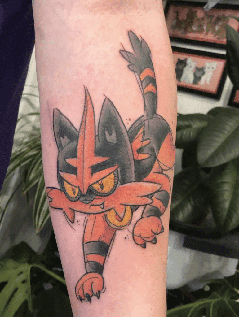 Torracat Alola Pokémon Tattoo