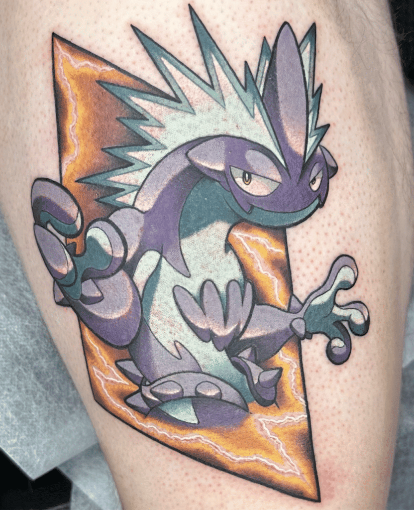 Toxtricity Blue Galar Pokémon Tattoo