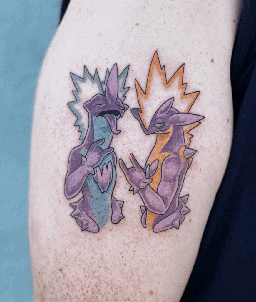 Toxtricity Brothers Galar Pokémon Tattoo