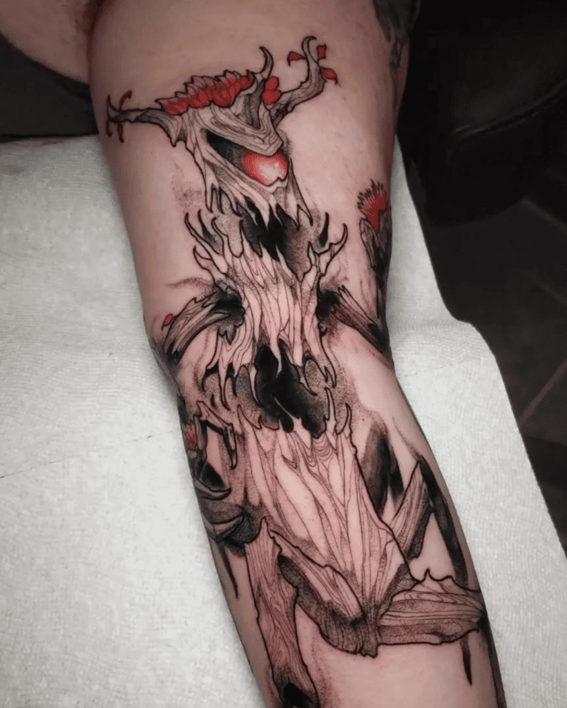 Trevenant Shiny Kalos Pokémon Tattoo