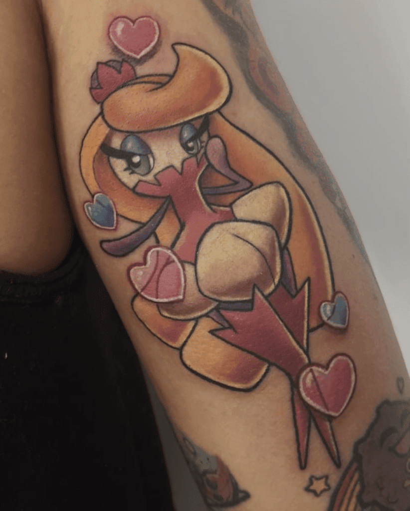 Tsareena Shiny Alola Pokémon Tattoo