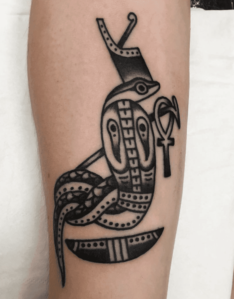 Uraeus Glyph Egyptian Mythology Tattoo