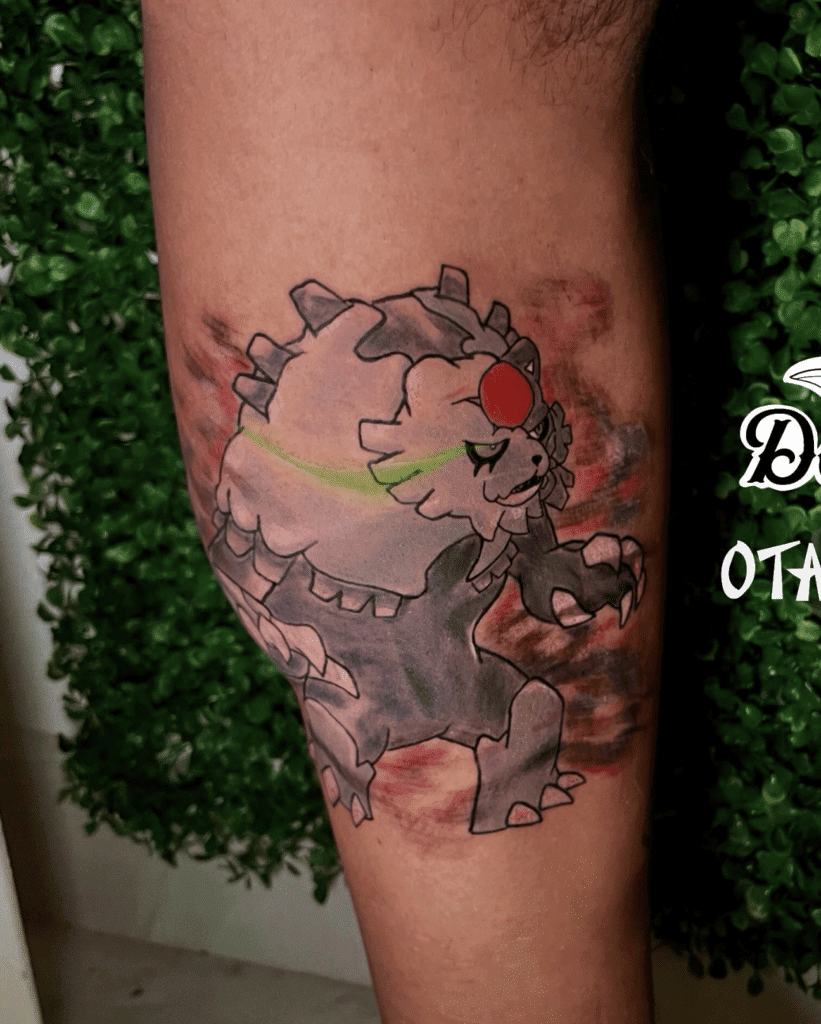 Ursaluna Hisui Bloodmoon Pokémon Tattoo