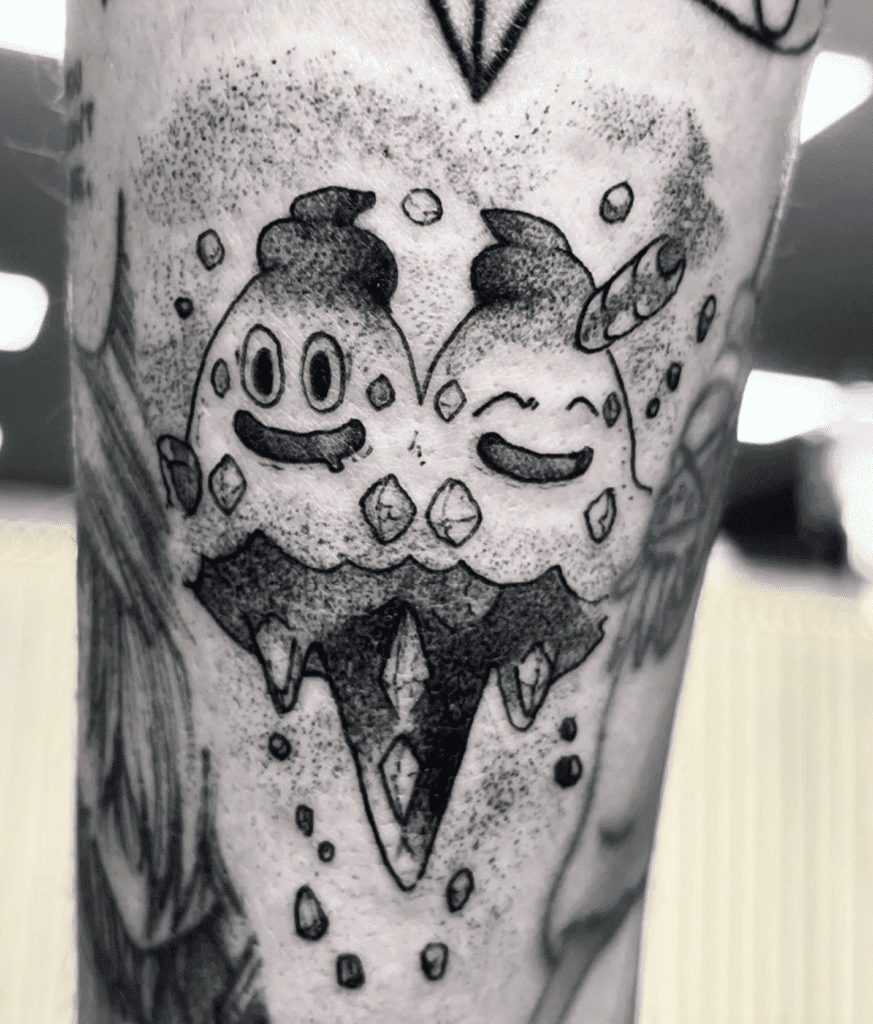 Vanilluxe Ice Unova Pokémon Tattoo