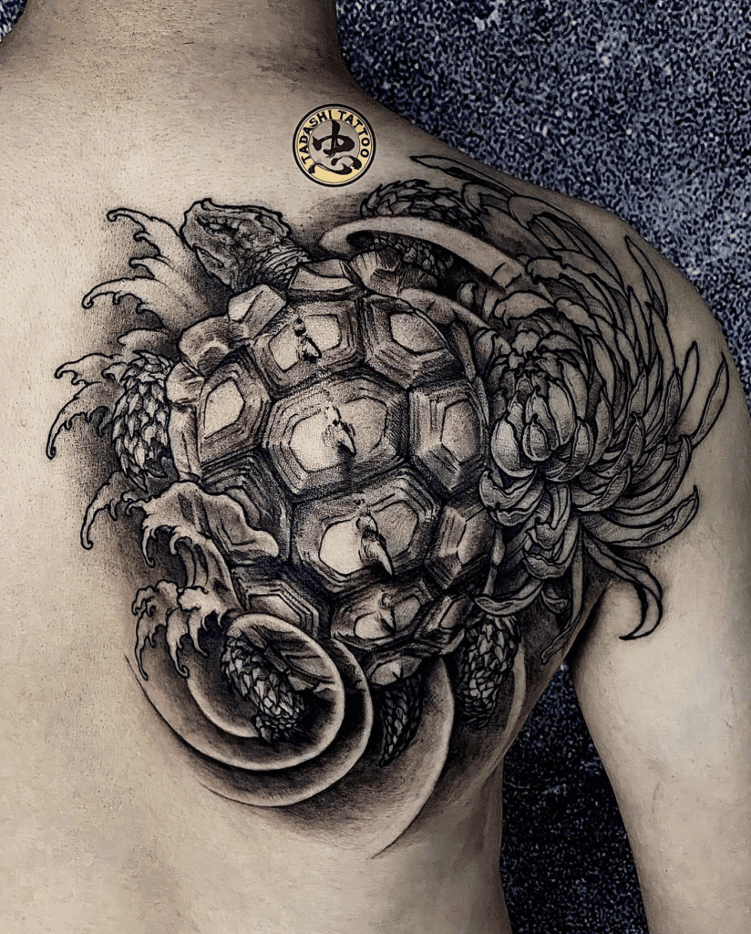 Vietnamese Turtle Mythology Tattoo