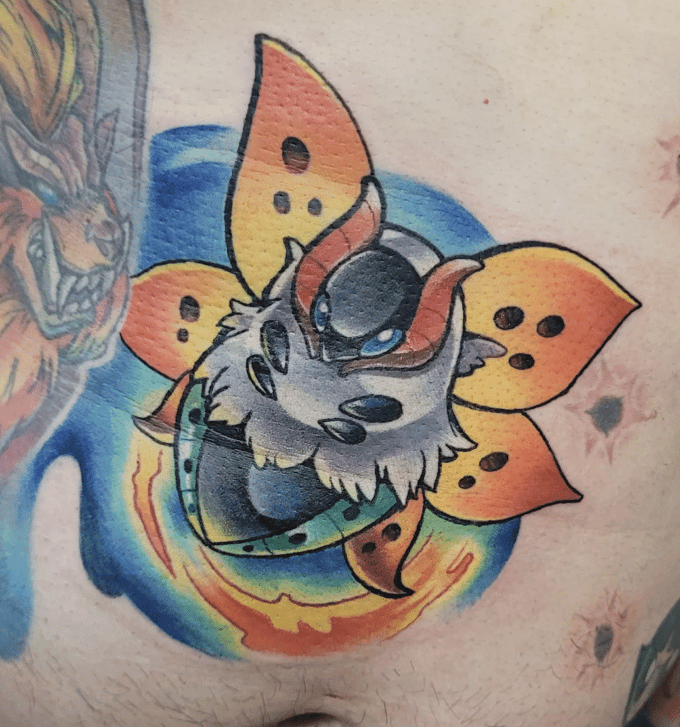 Volcarona Unova Pokémon Tattoo