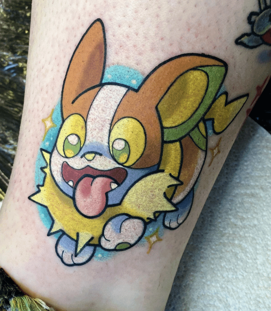 Yamper Galar Pokémon Tattoo