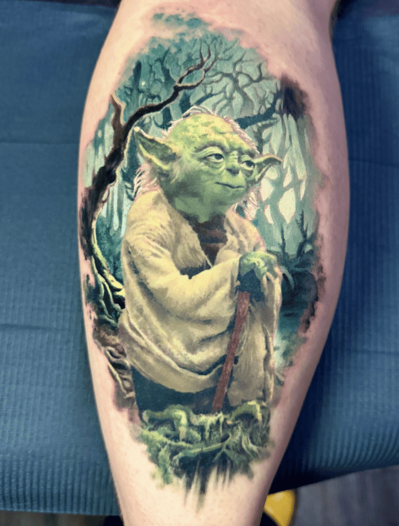Yoda Old Star Wars Tattoo
