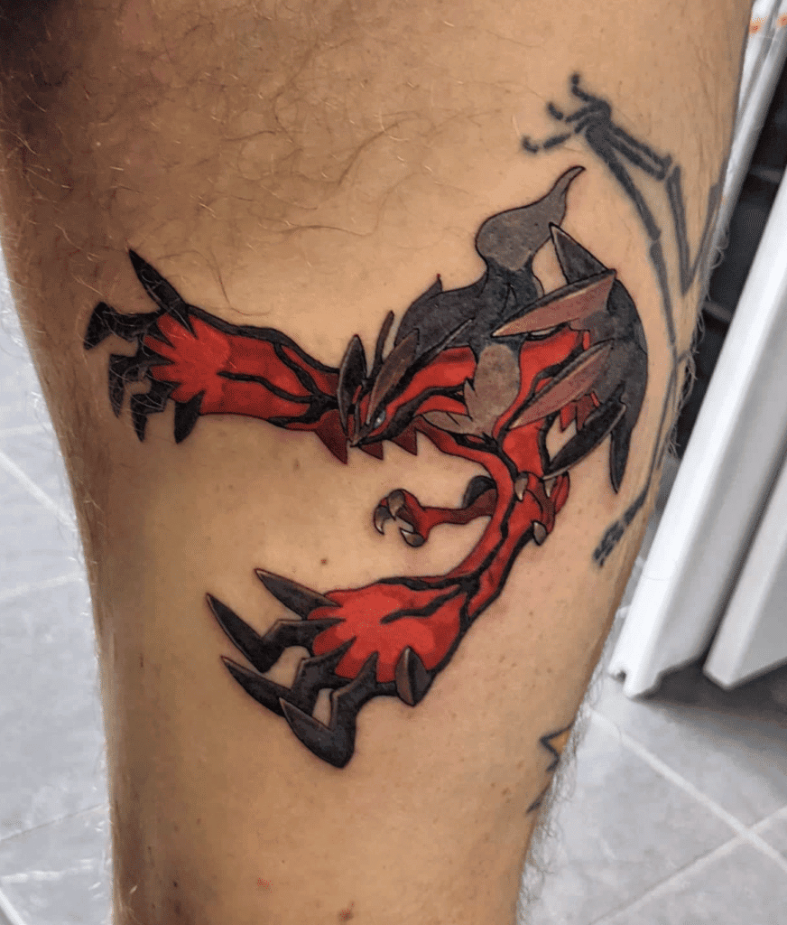 Yveltal Kalos Pokémon Tattoo