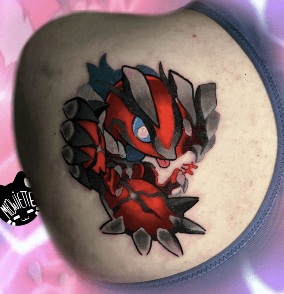 Yveltal Small Kalos Pokémon Tattoo