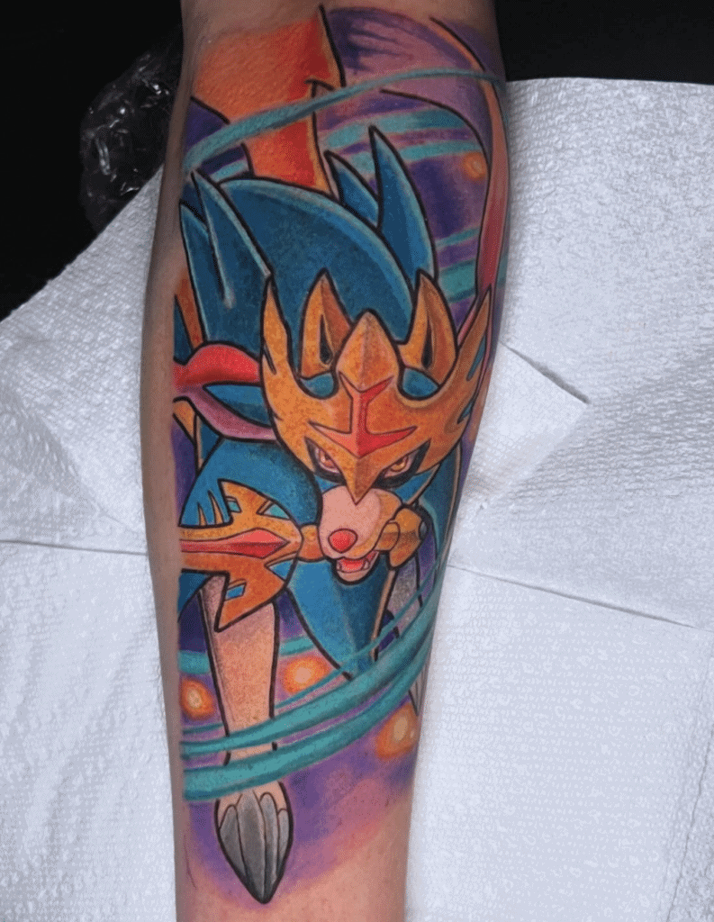 Zacian Galar Pokémon Tattoo