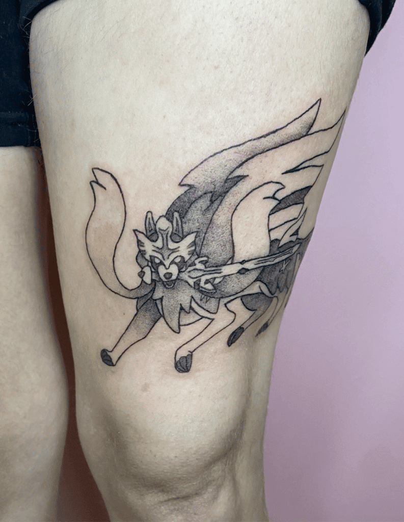 Zacian Simple Galar Pokémon Tattoo