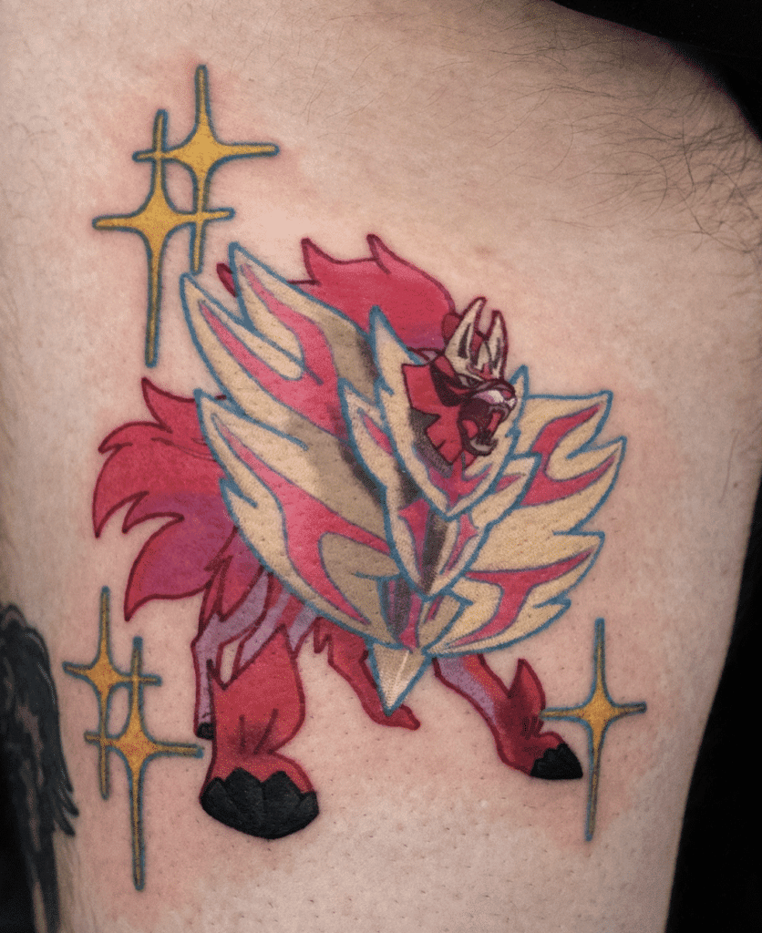 Zamazenta Shiny Galar Pokémon Tattoo