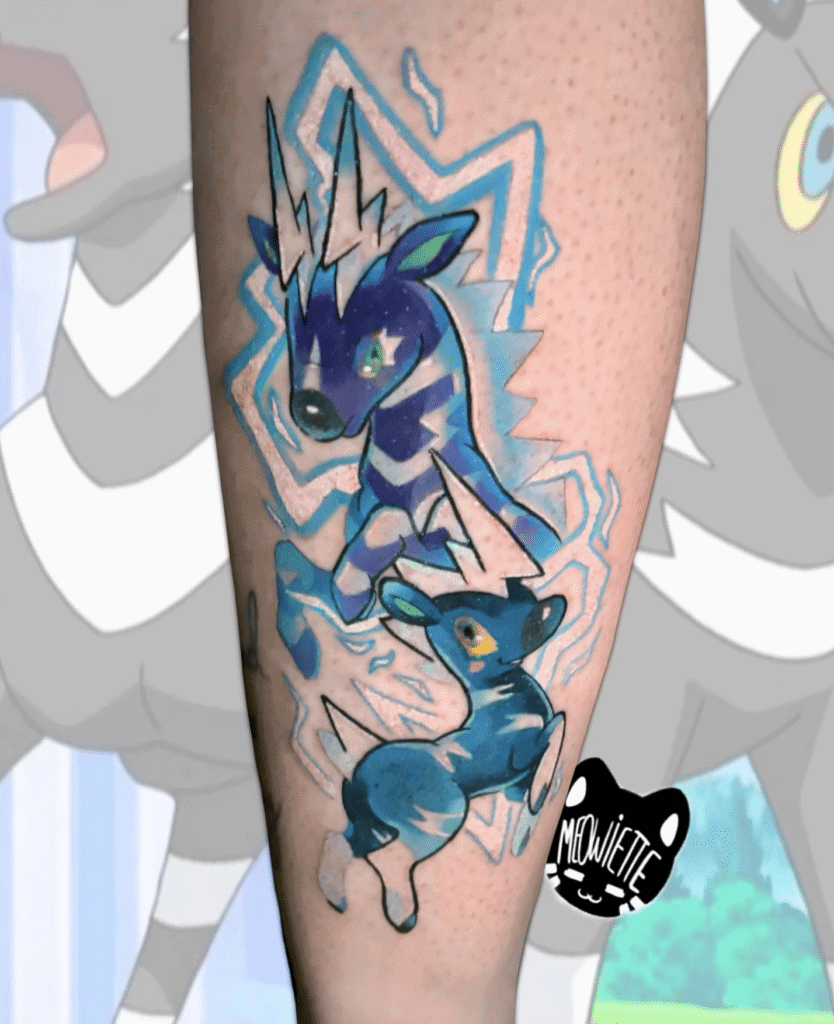 Zebstrika Tree Unova Pokémon Tattoo