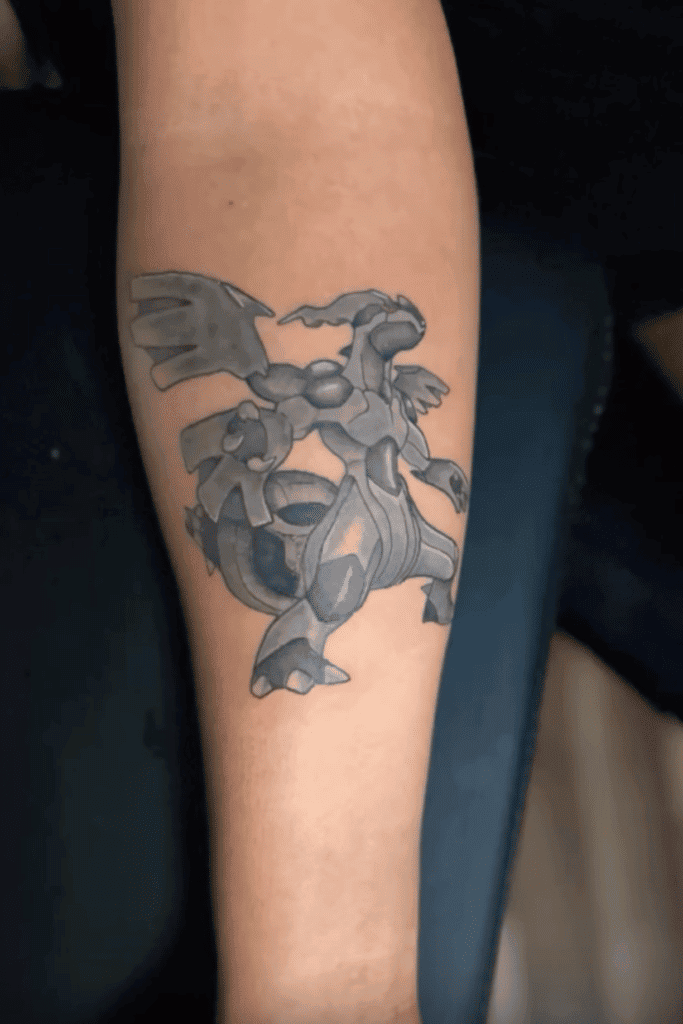 Zekrom Unova Pokémon Tattoo