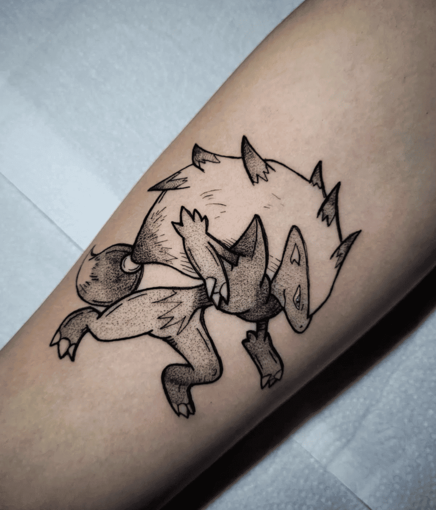 Zoroark Classic Unova Pokémon Tattoo