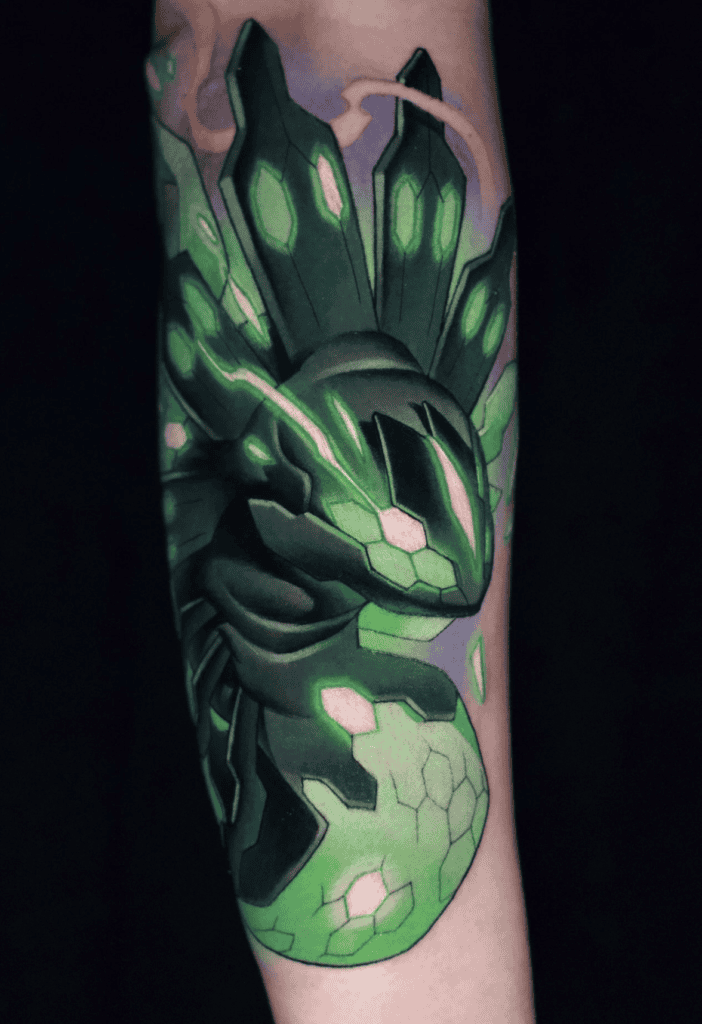 Zygarde 50 percent Kalos Pokémon Tattoo