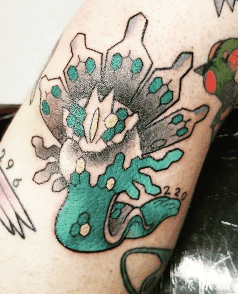Zygarde Shiny Kalos Pokémon Tattoo