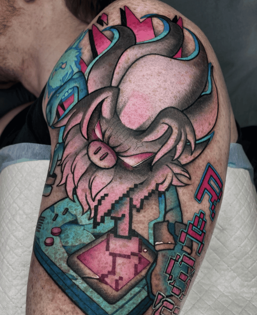 Annihilape Game Paldea Pokémon Tattoo