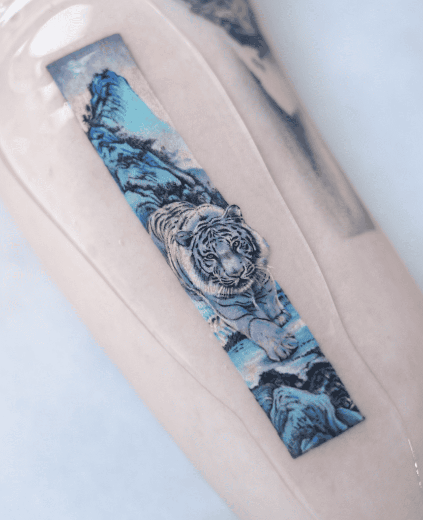 Báihǔ Frame Chinese Mythology Tattoo