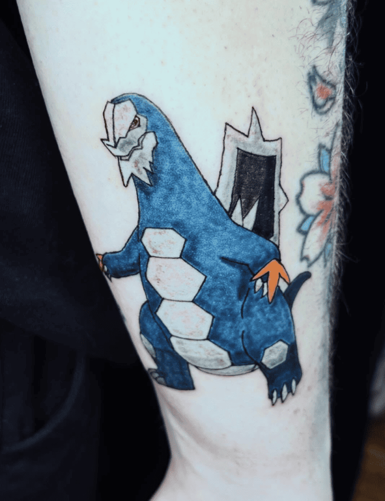 Baxcalibur Paldea Pokémon Tattoo