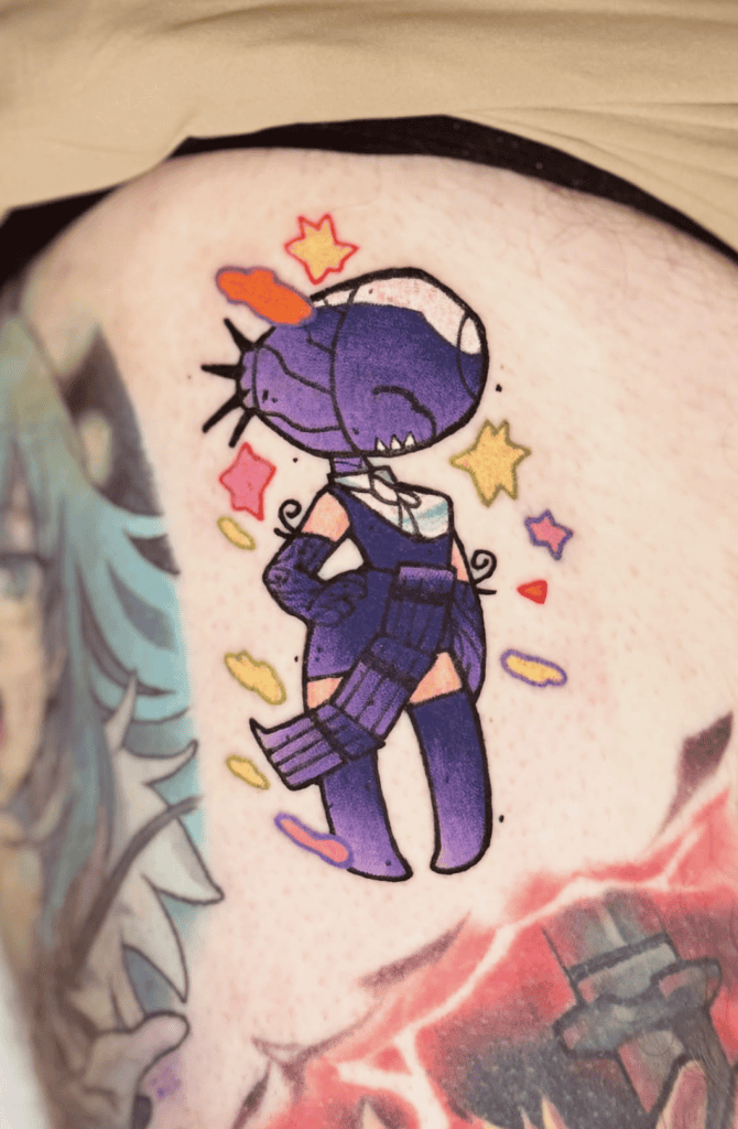 Bomb Devil Cute Chainsaw Man Tattoo