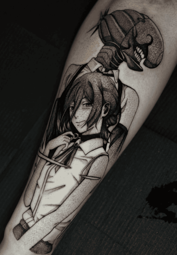 Bomb Devil Reze Chainsaw Man Tattoo