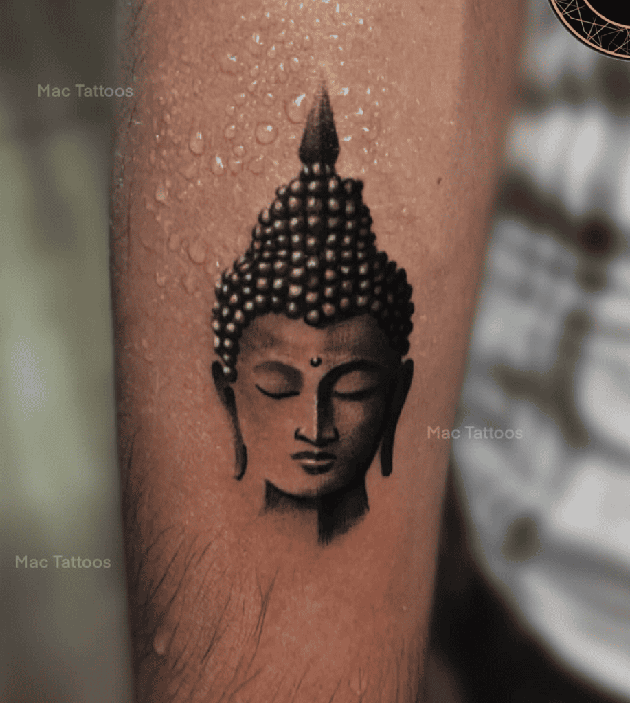 Buddha Crown Chinese Mythology Tattoo