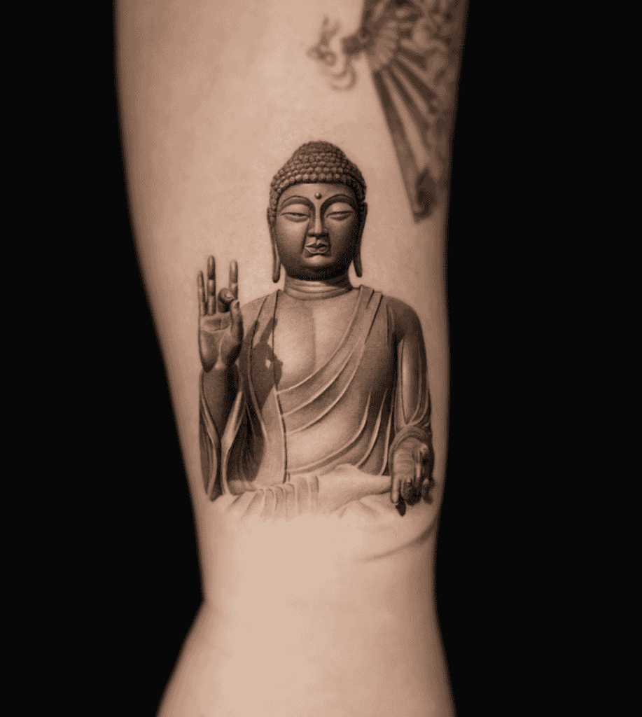 Buddha Statue Chinese Mythology Tattoo