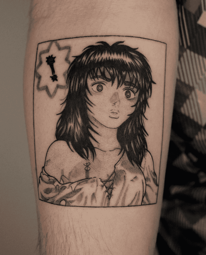 Casca Shocked Beserk Tattoo